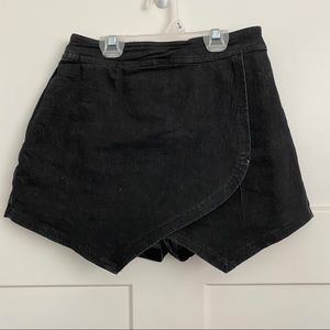 vestique Black Denim Skort